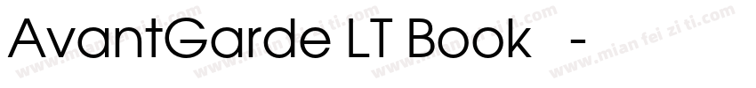AvantGarde LT Book 常规字体转换